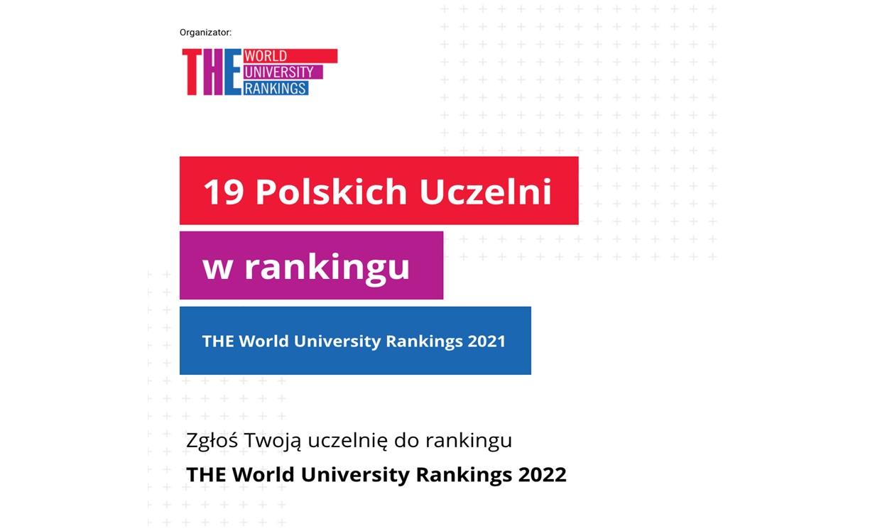 Zgłoś Twoją uczelnię do rankingu THE World University Rankings 2022