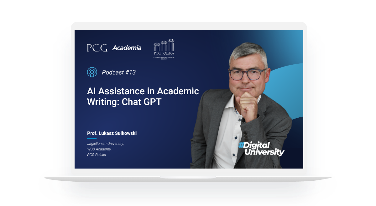 AI assistance in academic writing digital university podcast